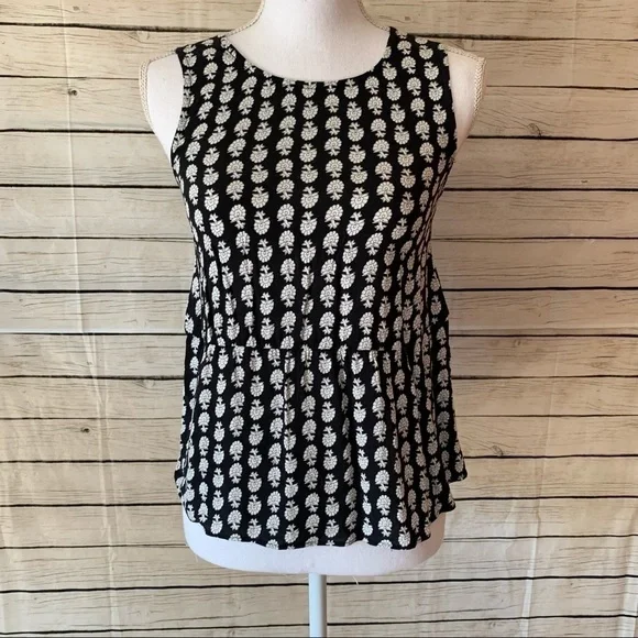 Madewell Ruffle Tank Top in Bloomstamp Size XS - Picture 2 of 12